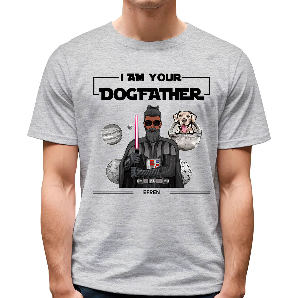 Personalized I Am Your Father Dogfather With Dog T-Shirt Gift For Dog Dad