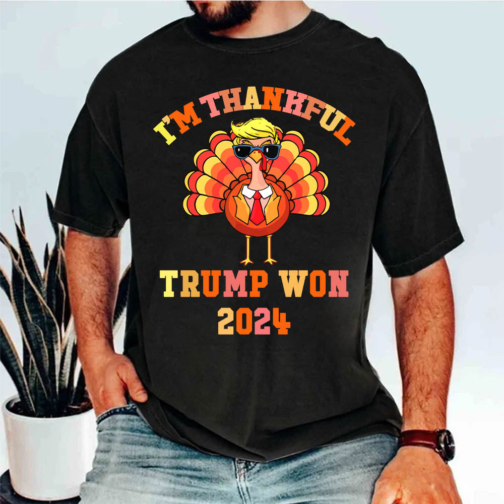 Make Thanksgiving Great Again I'm Thankful Trump Won Thanksgiving Shirts