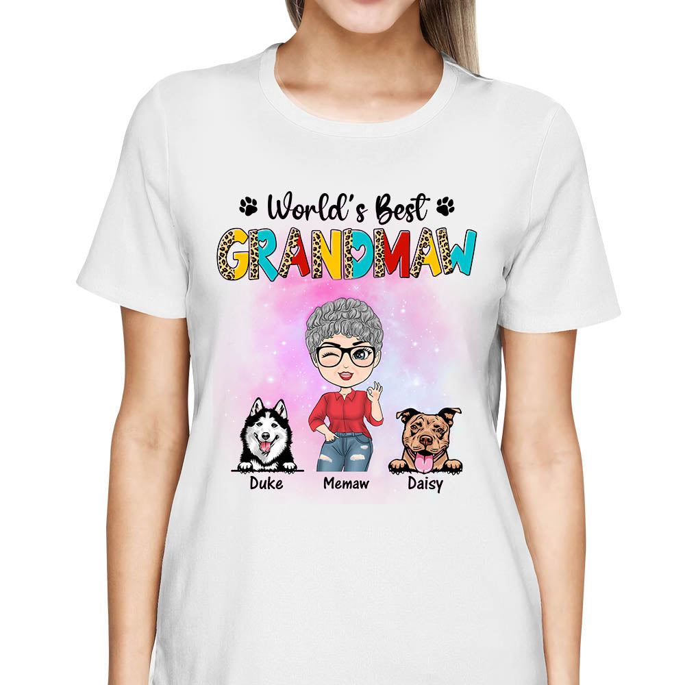 World's Best Grandmaw Personalized Shirt For Dog Grandma H2511