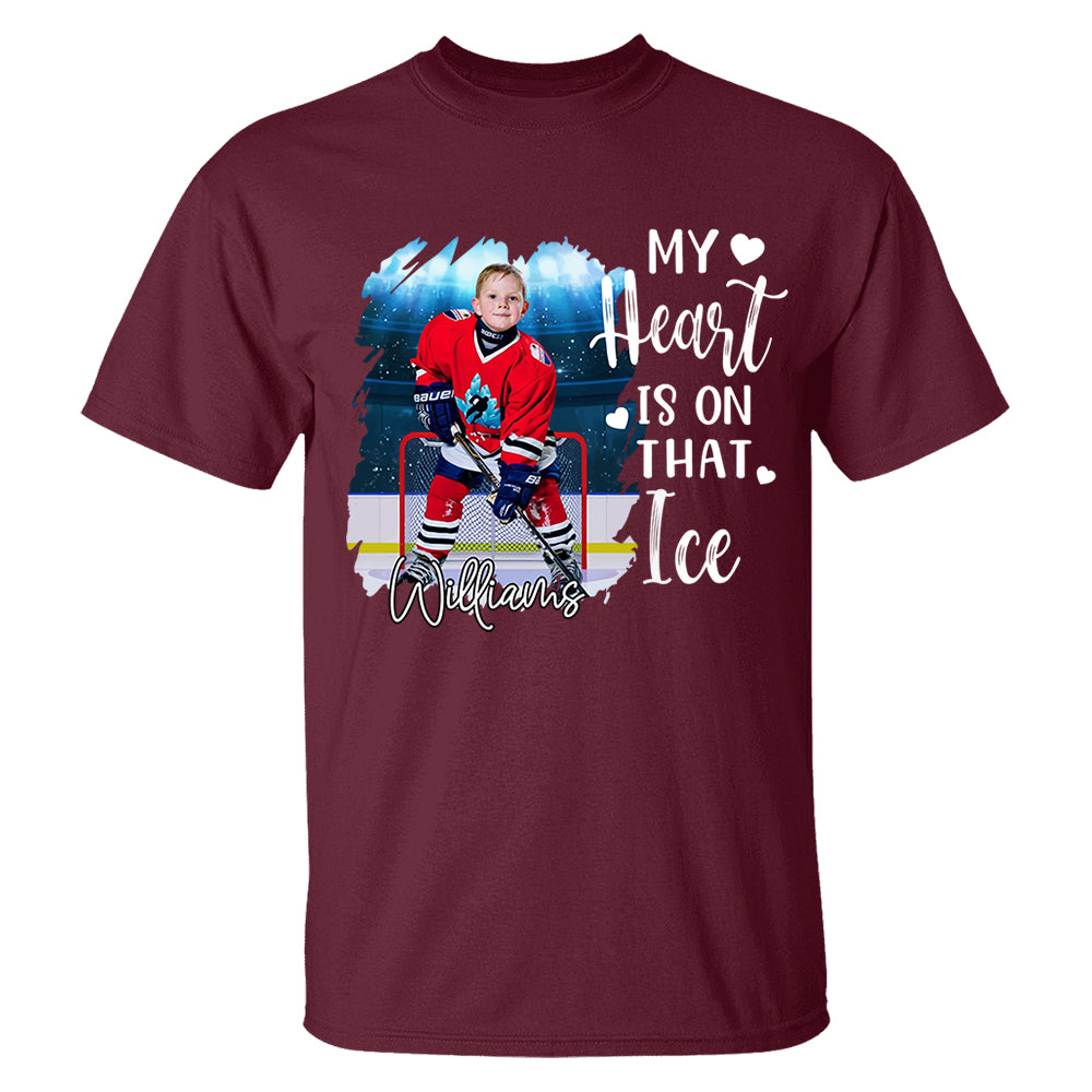 Custom Photo Ice Hockey GameDay Shirt Gift For Ice Hockey Lovers - Personalized Gift For Ice Hockey Player