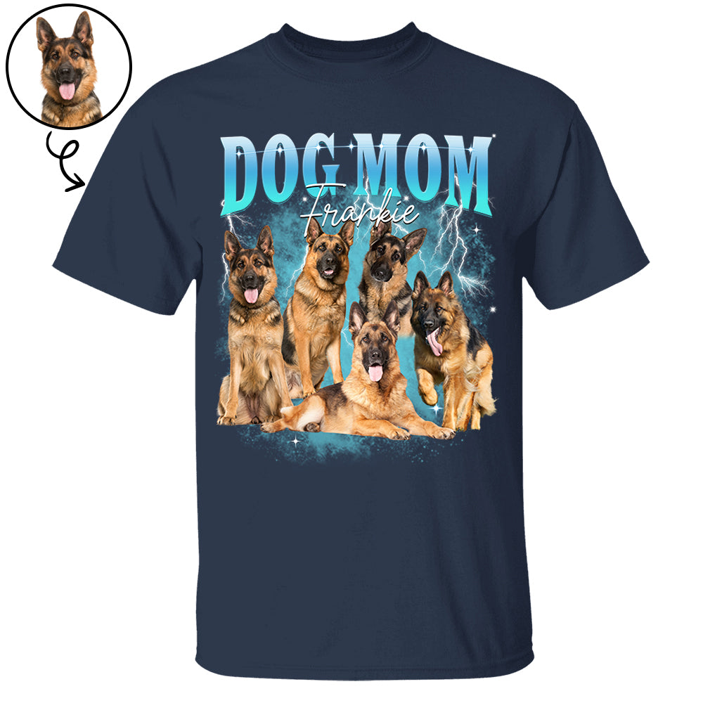 Custom Photo Dog Bootleg Rap Shirt For Dog Mom