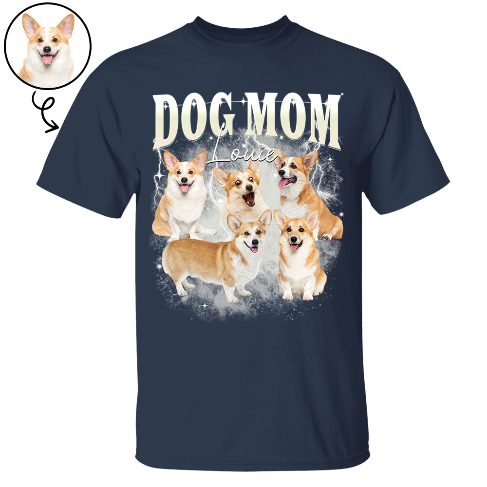 Custom Photo Dog Bootleg Rap Shirt For Dog Mom