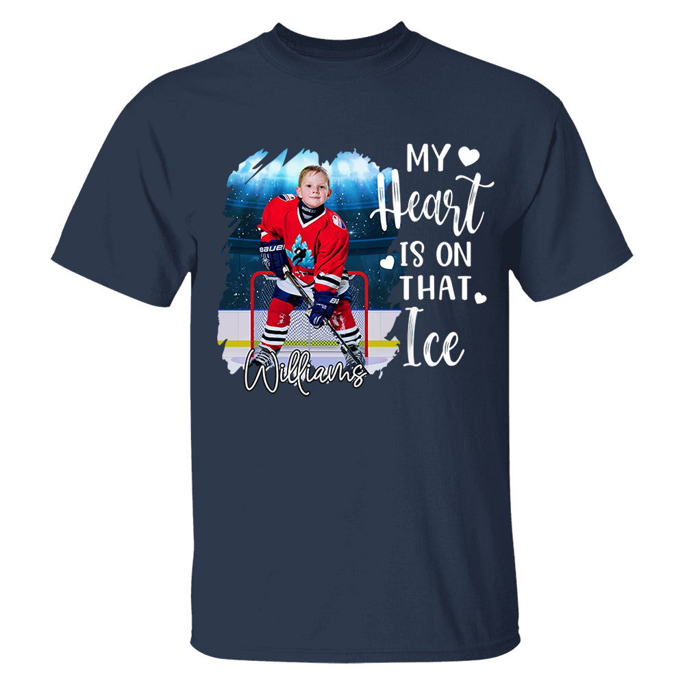 Custom Photo Ice Hockey GameDay Shirt Gift For Ice Hockey Lovers - Personalized Gift For Ice Hockey Player