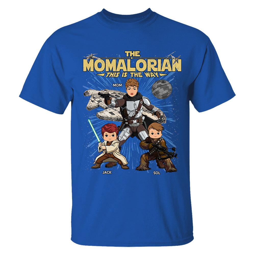 The Momalorian This Is The Way Personalized Vintage Style Shirt For Mom Mother's Day Gift T1807