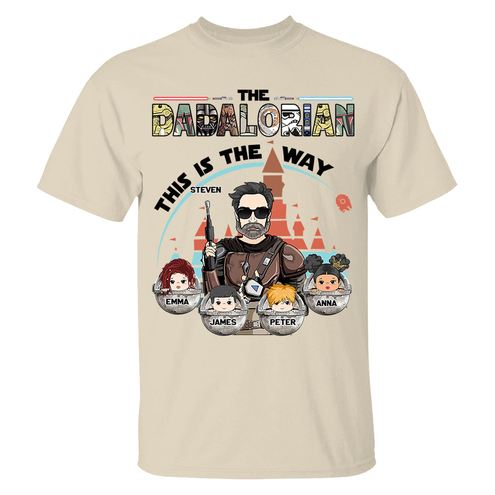 The Dadalorian This Is The Way - Personalized Shirt For Dad Do98