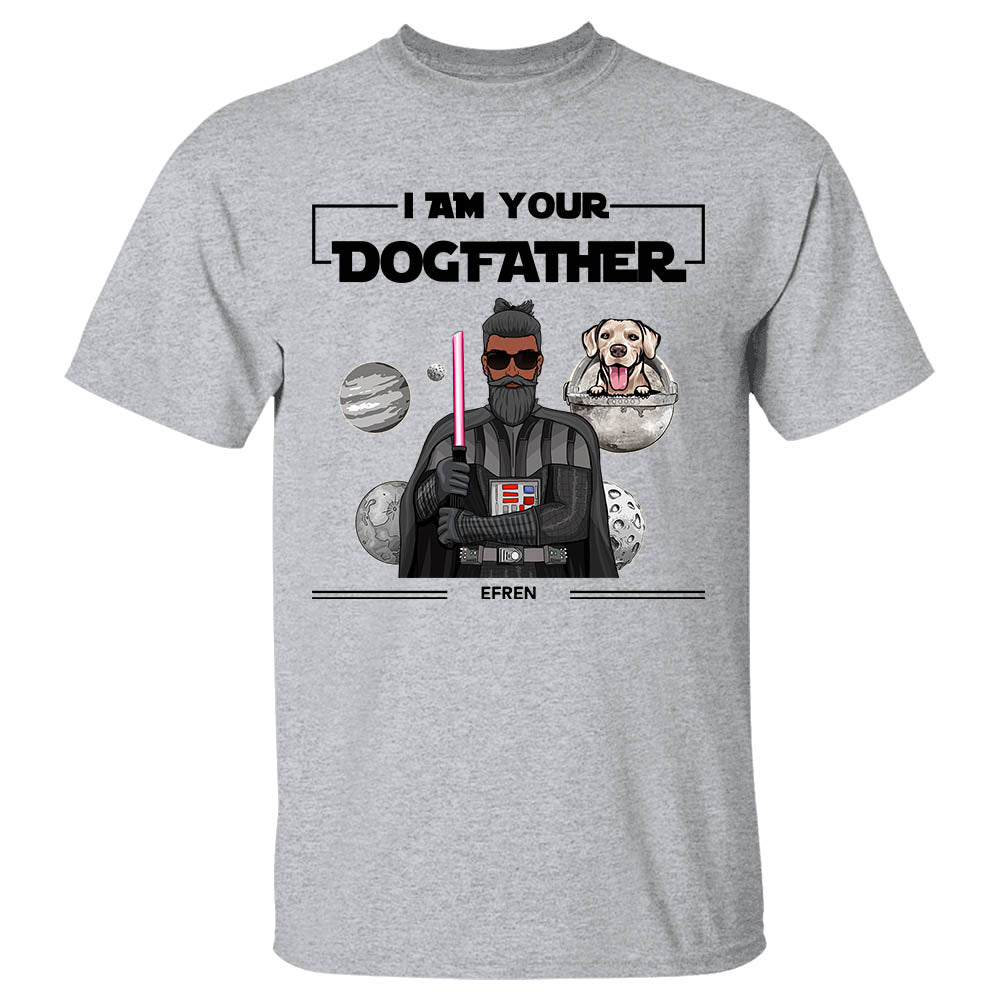 Personalized I Am Your Father Dogfather With Dog T-Shirt Gift For Dog Dad