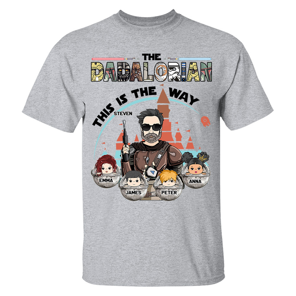 The Dadalorian This Is The Way - Personalized Shirt For Dad Do98