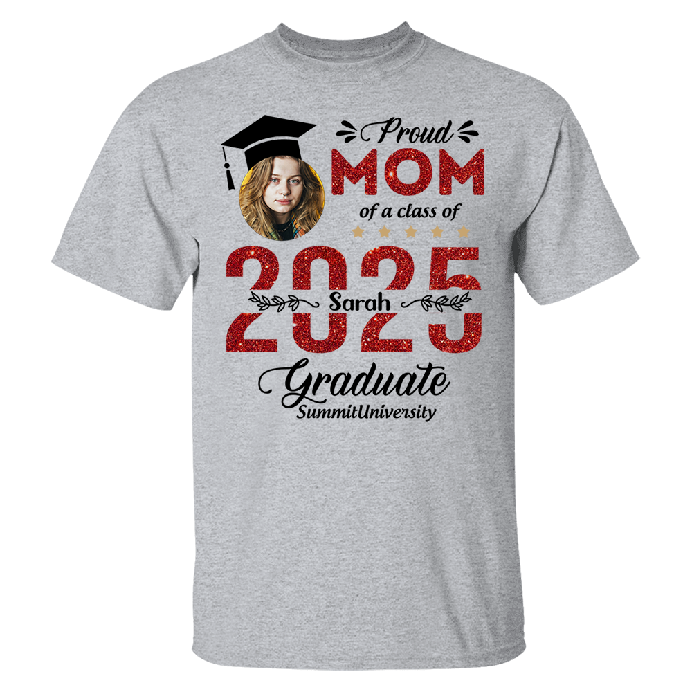 Proud Family Of 2025 Graduation Shirt, Personalized Shirt For Graduation M2204