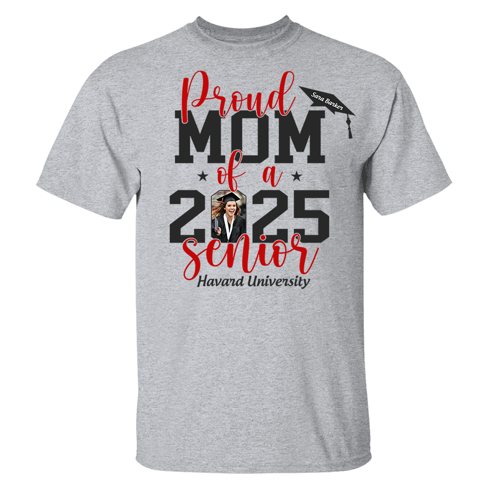 Personalized 2025 Graduation Shirts, Custom Photo For Family Member