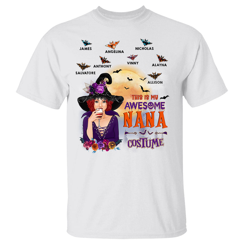 This Is My Awesome Grandma Costume Halloween Witch Personalized Shirt