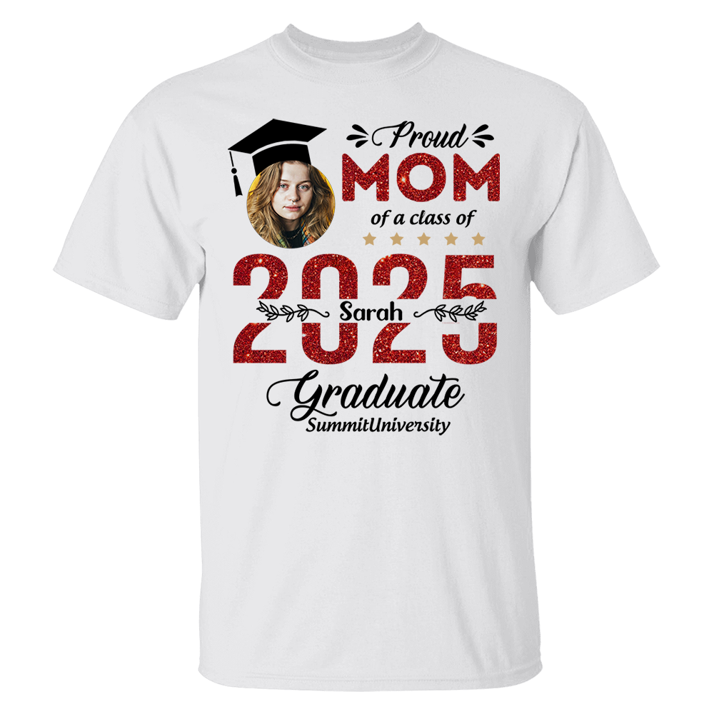Proud Family Of 2025 Graduation Shirt, Personalized Shirt For Graduation M2204