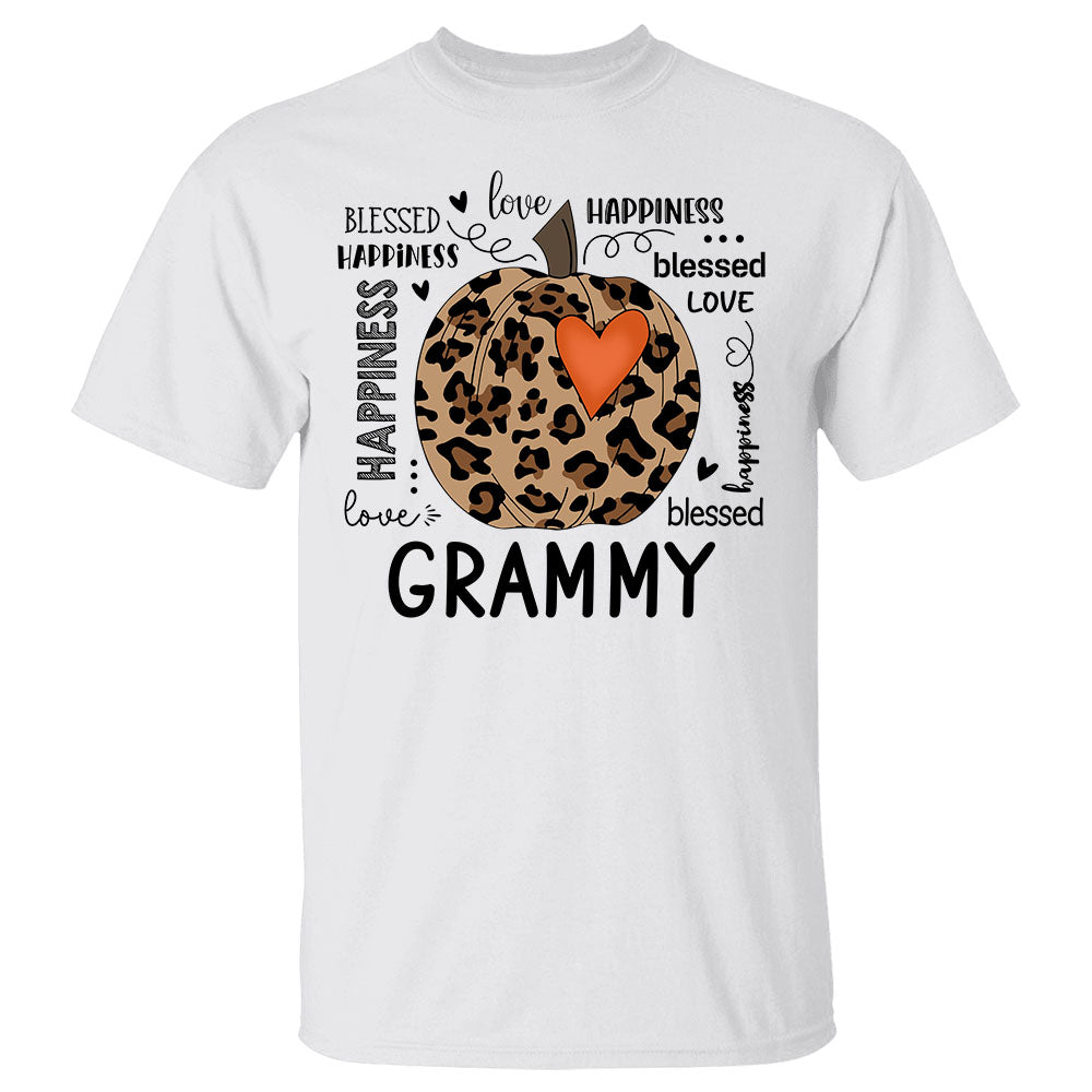 Blessed Autumn Pumpkin Grandma Personalized Shirt For Grandmas