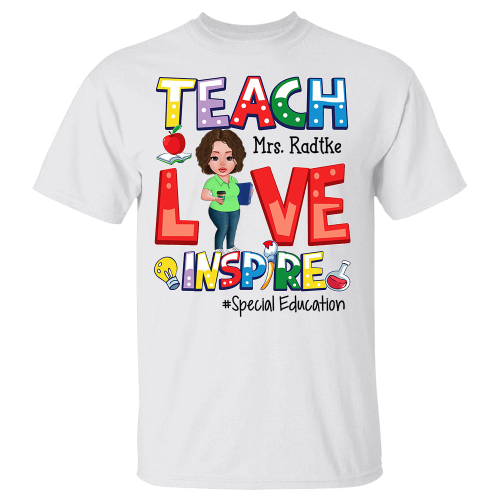 Teach Love Inspire Personalized Shirt For Teachers