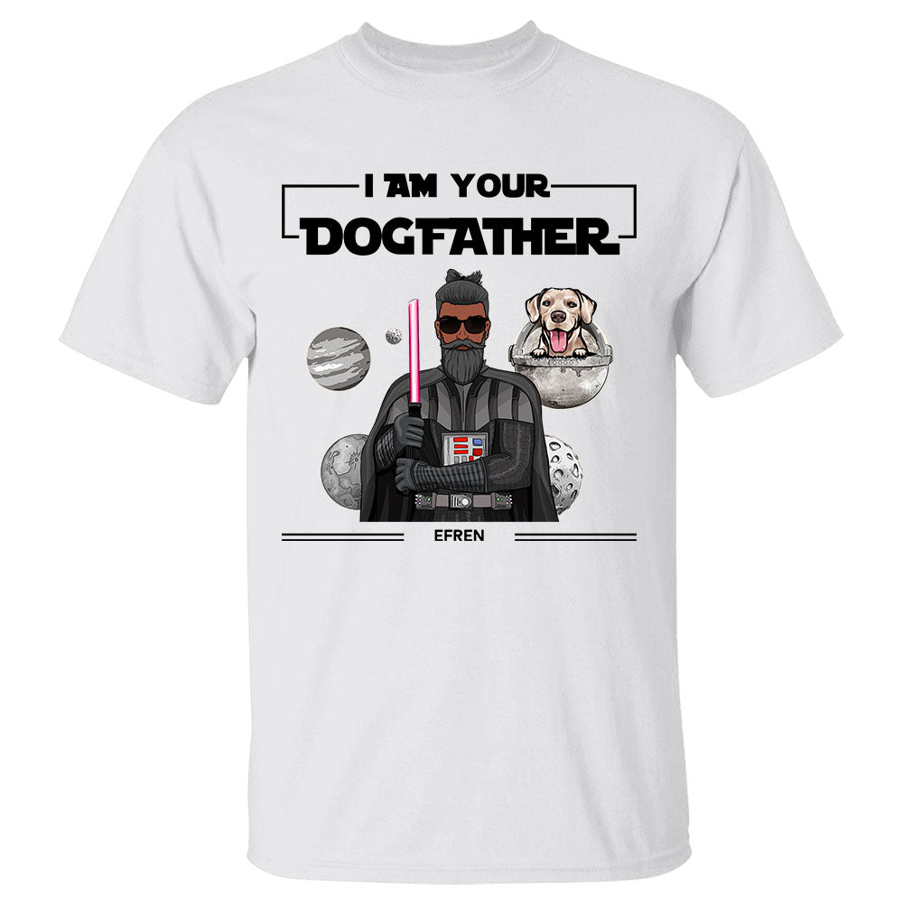 Personalized I Am Your Father Dogfather With Dog T-Shirt Gift For Dog Dad