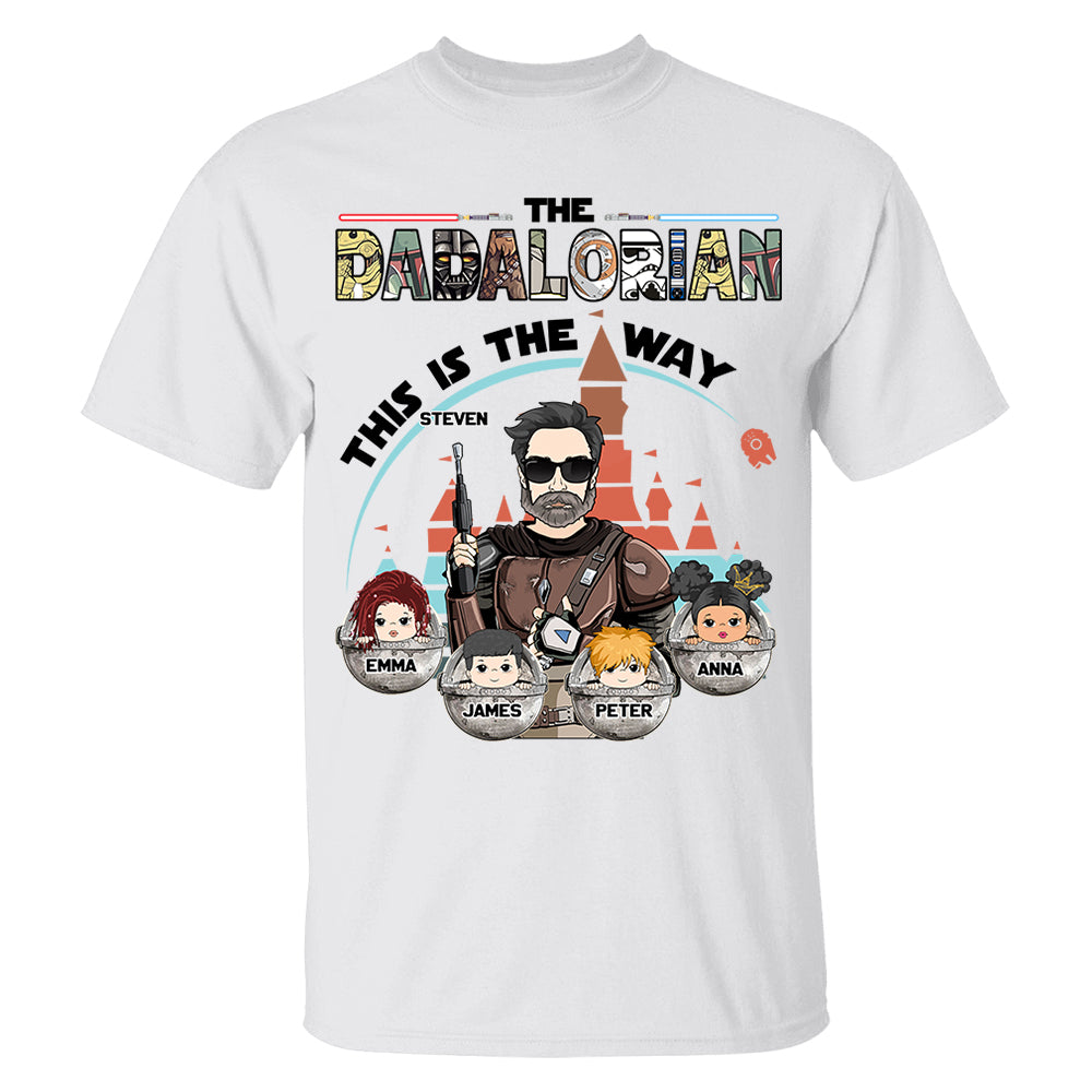 The Dadalorian This Is The Way - Personalized Shirt For Dad Do98