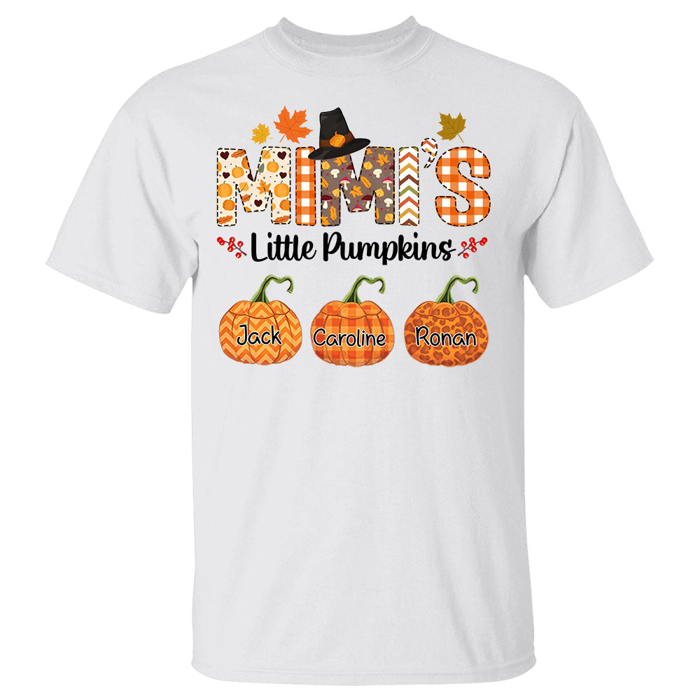 Mimi's Little Pumpkins Autumn Personalized Shirt For Grandma