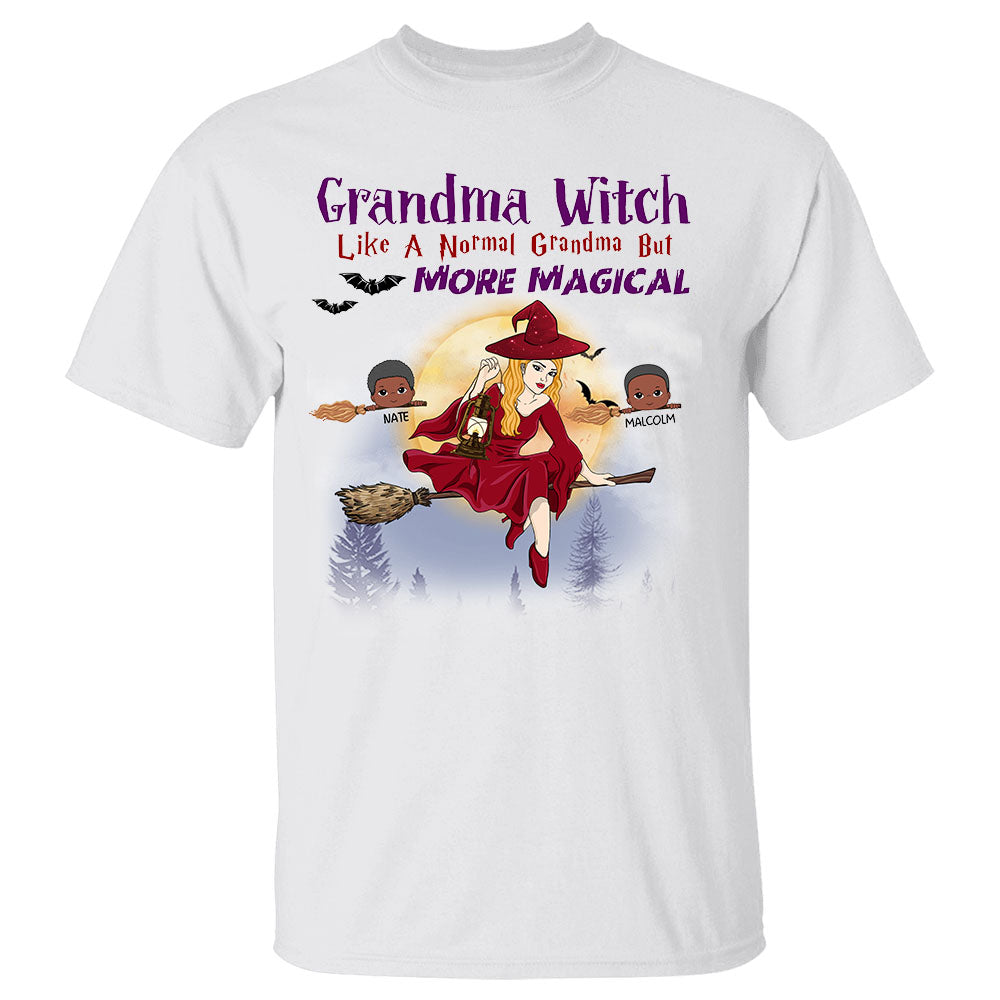 Grandma Witch Like A Normal Grandma But More Magical Personalized Shirt