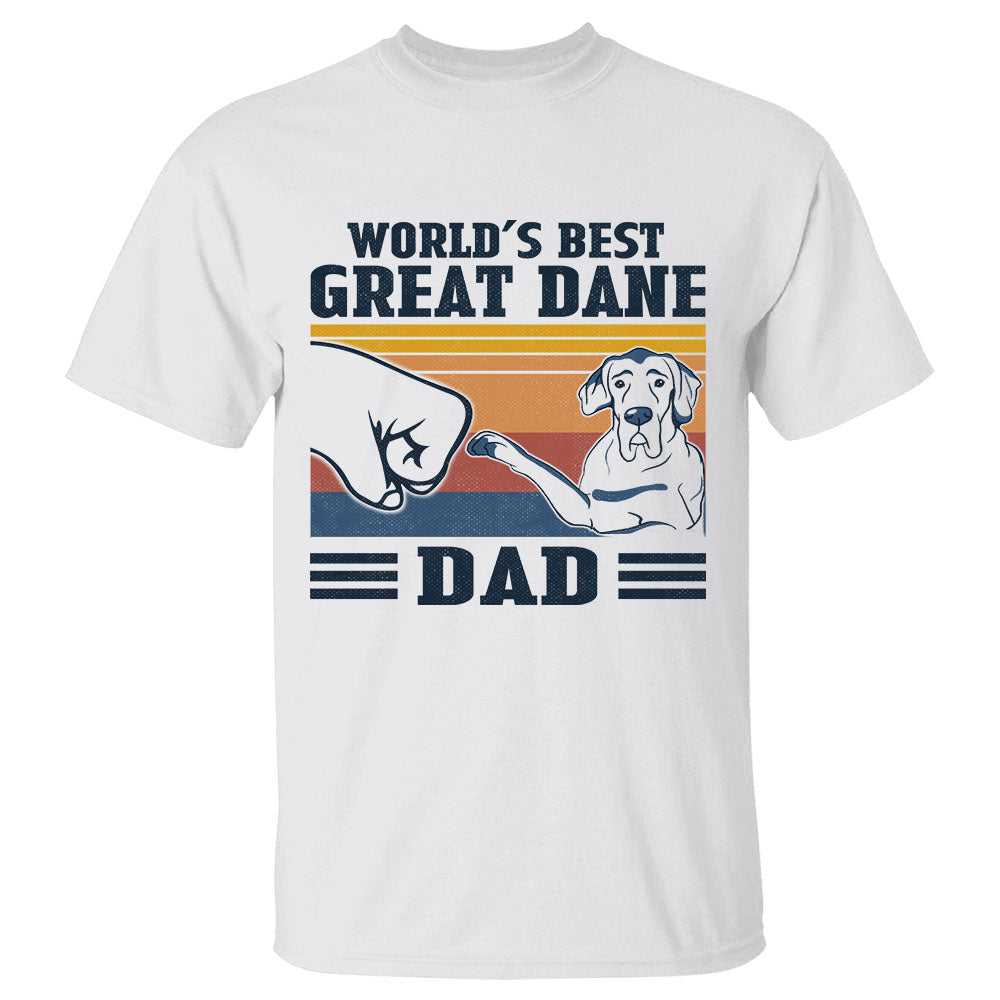 World's Best Great Dane Dad Shirt Gift For Dog Dad