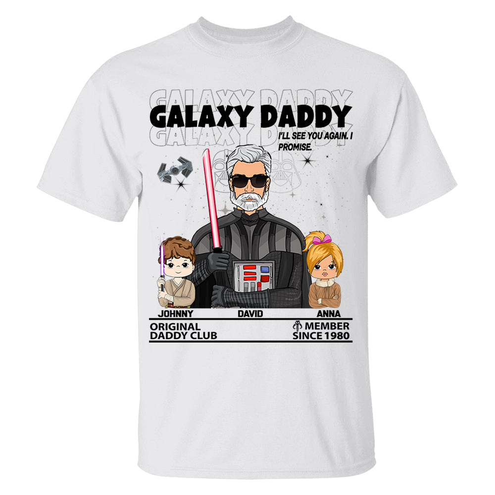 Galaxy Daddy - The Original Daddy Club Custom Shirt For Dad - Father's Day Gift - Birthday Gift For Him