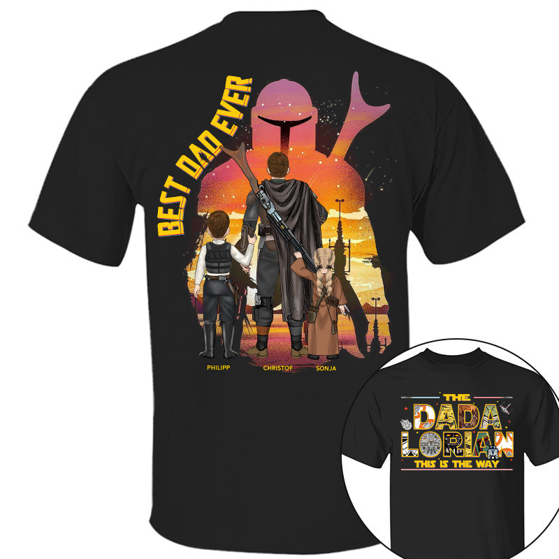 The Dadalorian This Is The Way - Personalized Shirt Custom Nickname With Kids Gift For Dad 2026 Vrs2 T1807