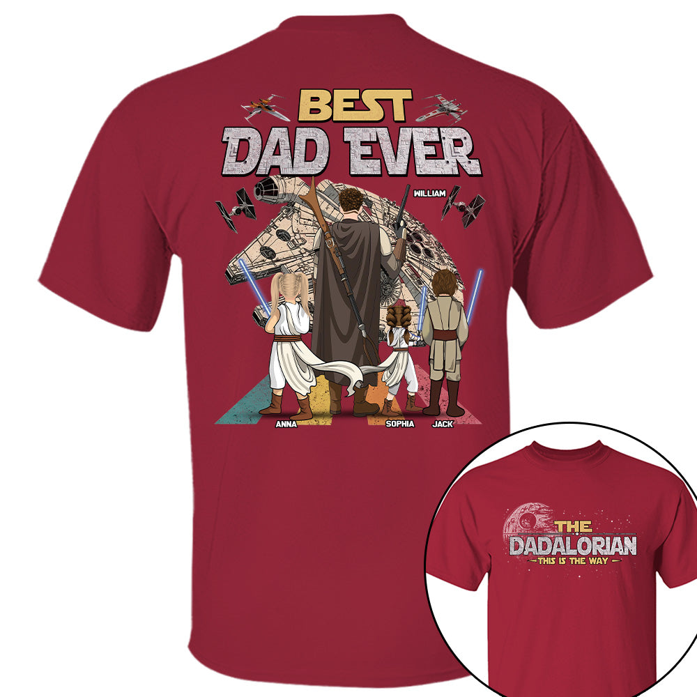 The Dadalorian This Is The Way - Personalized Shirt - Gift For Dad, Father's Day New 2026 T1807