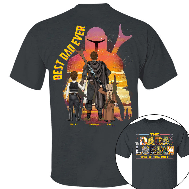 The Dadalorian This Is The Way - Personalized Shirt Custom Nickname With Kids Gift For Dad 2026 Vrs2 T1807