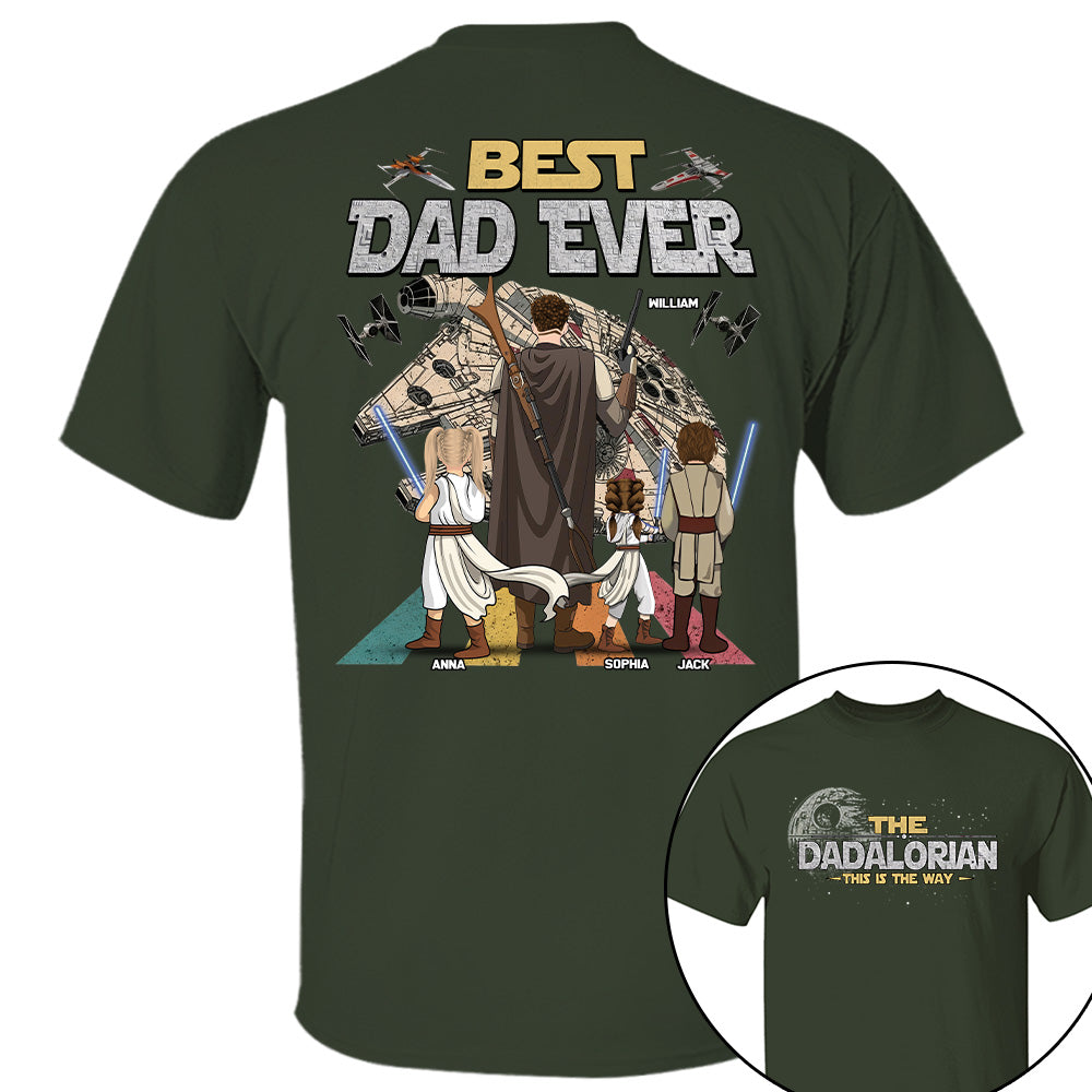 The Dadalorian This Is The Way - Personalized Shirt - Gift For Dad, Father's Day New 2026 T1807