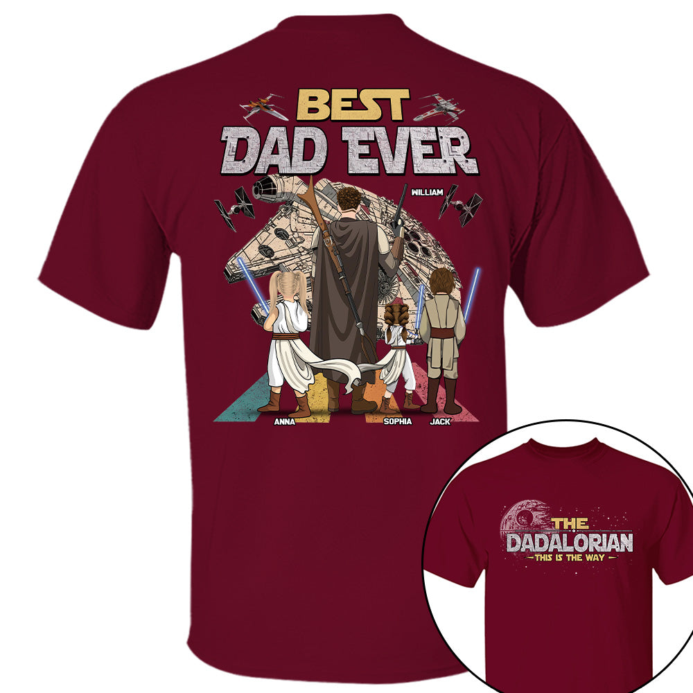 The Dadalorian This Is The Way - Personalized Shirt - Gift For Dad, Father's Day New 2026 T1807