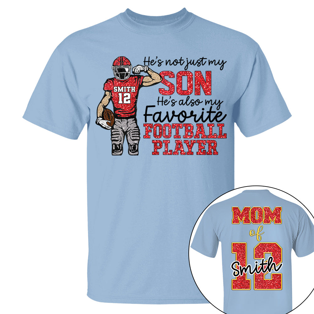 He’s Not Just My Grandson He’s Also My Fav Football Player, Custom Football For Football Family Game Day Shirt T18 VH01