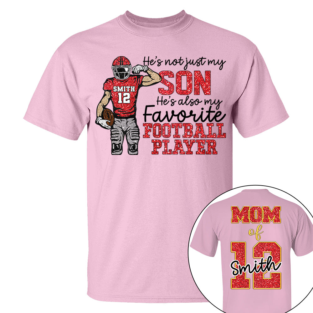 He’s Not Just My Grandson He’s Also My Fav Football Player, Custom Football For Football Family Game Day Shirt T18 VH01