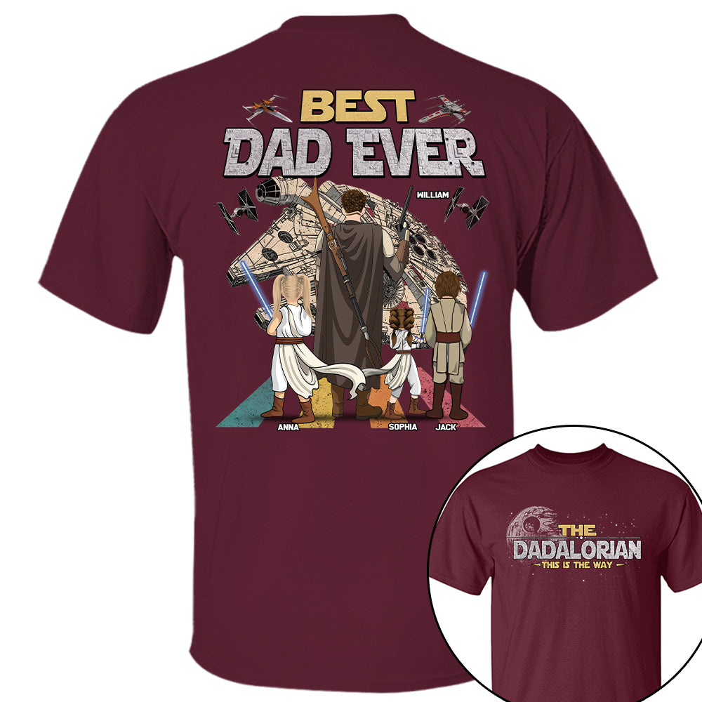 The Dadalorian This Is The Way - Personalized Shirt - Gift For Dad, Father's Day New 2026 T1807