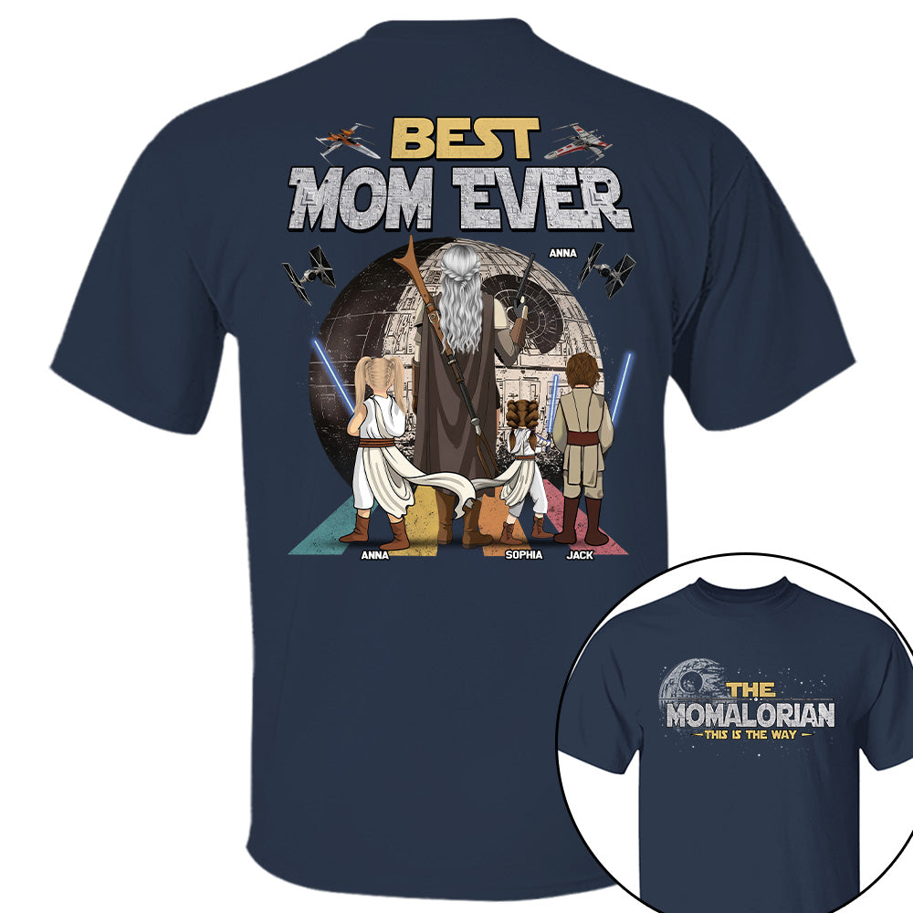 The Momalorian This Is The Way - Personalized Shirt - Gift For Mom, Mother's Day New 2026 T1807