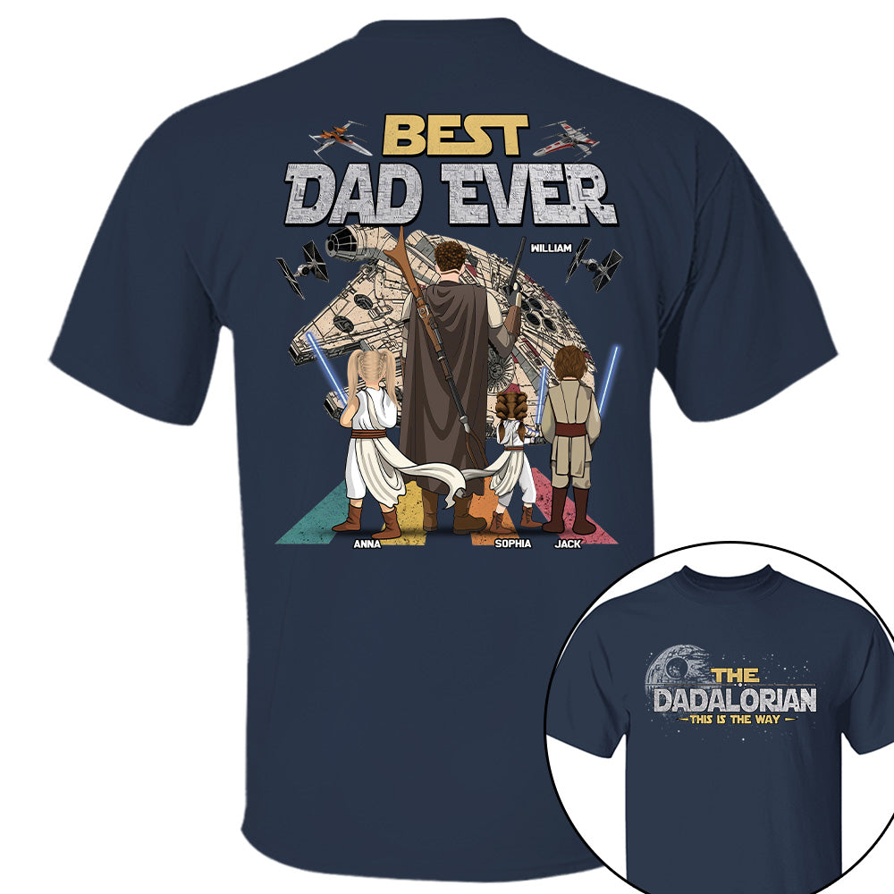 The Dadalorian This Is The Way - Personalized Shirt - Gift For Dad, Father's Day New 2026 T1807