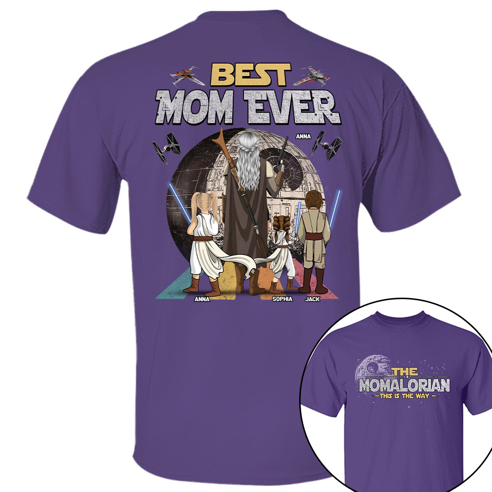 The Momalorian This Is The Way - Personalized Shirt - Gift For Mom, Mother's Day New 2026 T1807