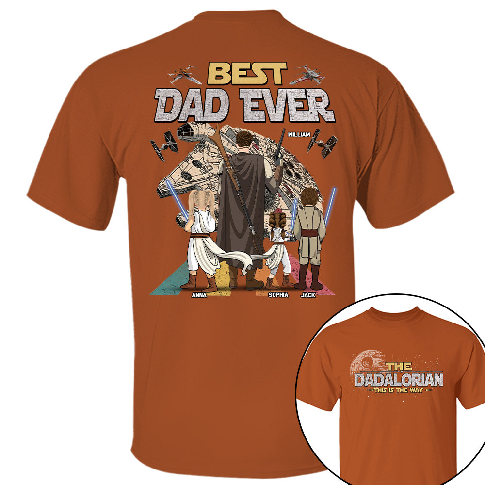 The Dadalorian This Is The Way - Personalized Shirt - Gift For Dad, Father's Day New 2026 T1807