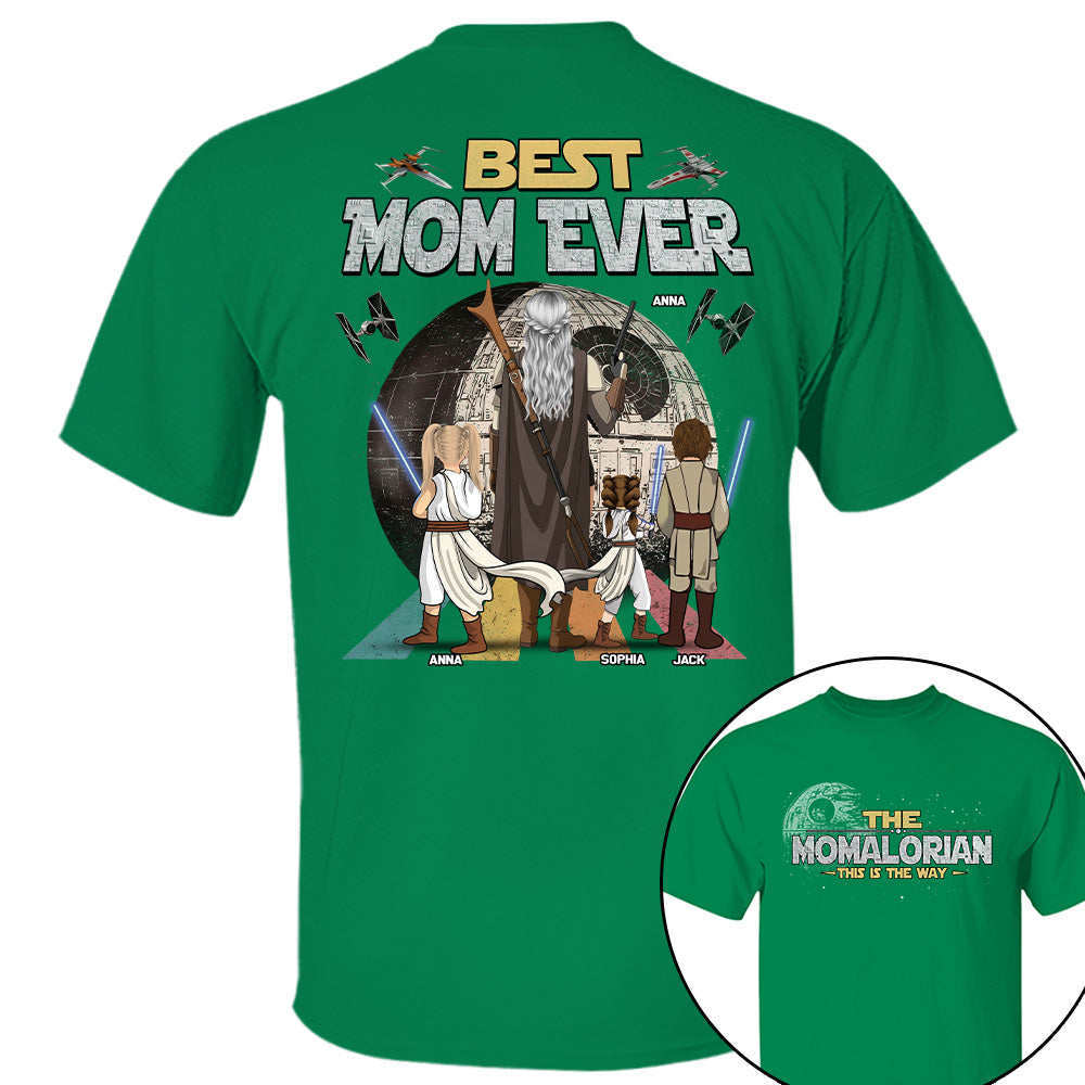 The Momalorian This Is The Way - Personalized Shirt - Gift For Mom, Mother's Day New 2026 T1807