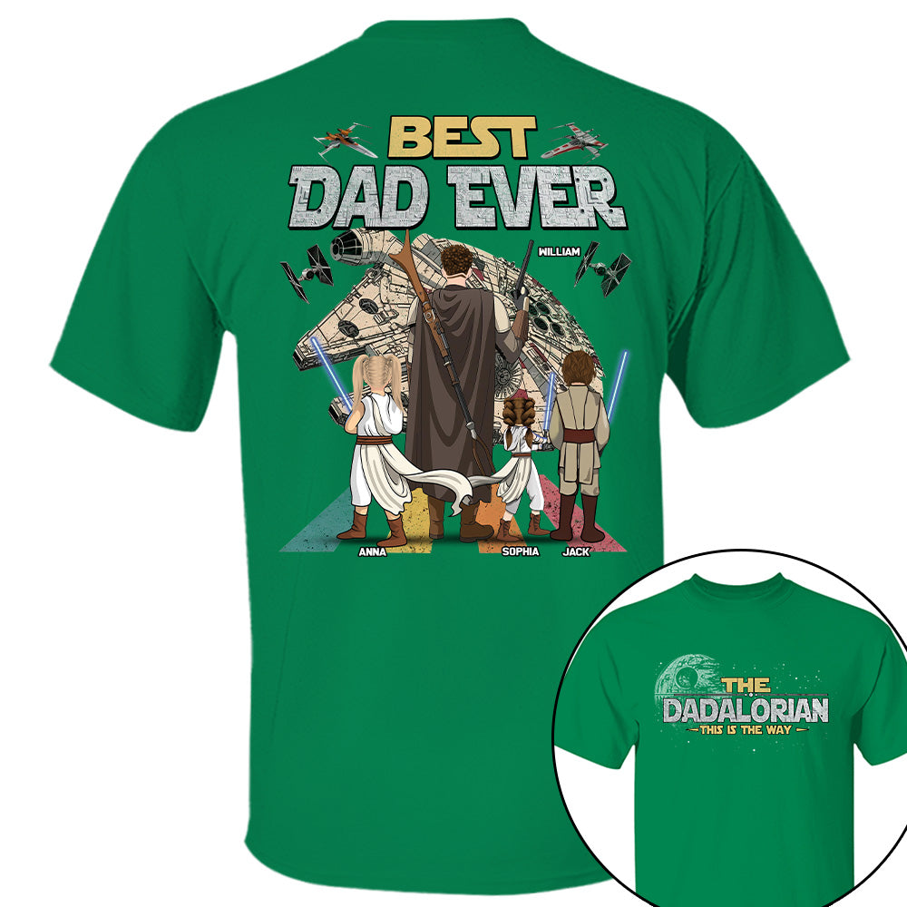 The Dadalorian This Is The Way - Personalized Shirt - Gift For Dad, Father's Day New 2026 T1807