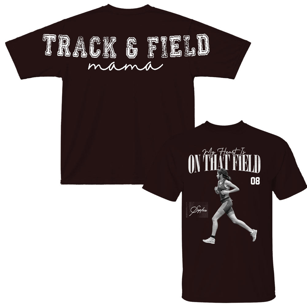 Personalized I'll Always Be Your Biggest Fan Shirt, Custom Player Photo & Number Shirt, Track and Field Mom Gift T1807 Nh00