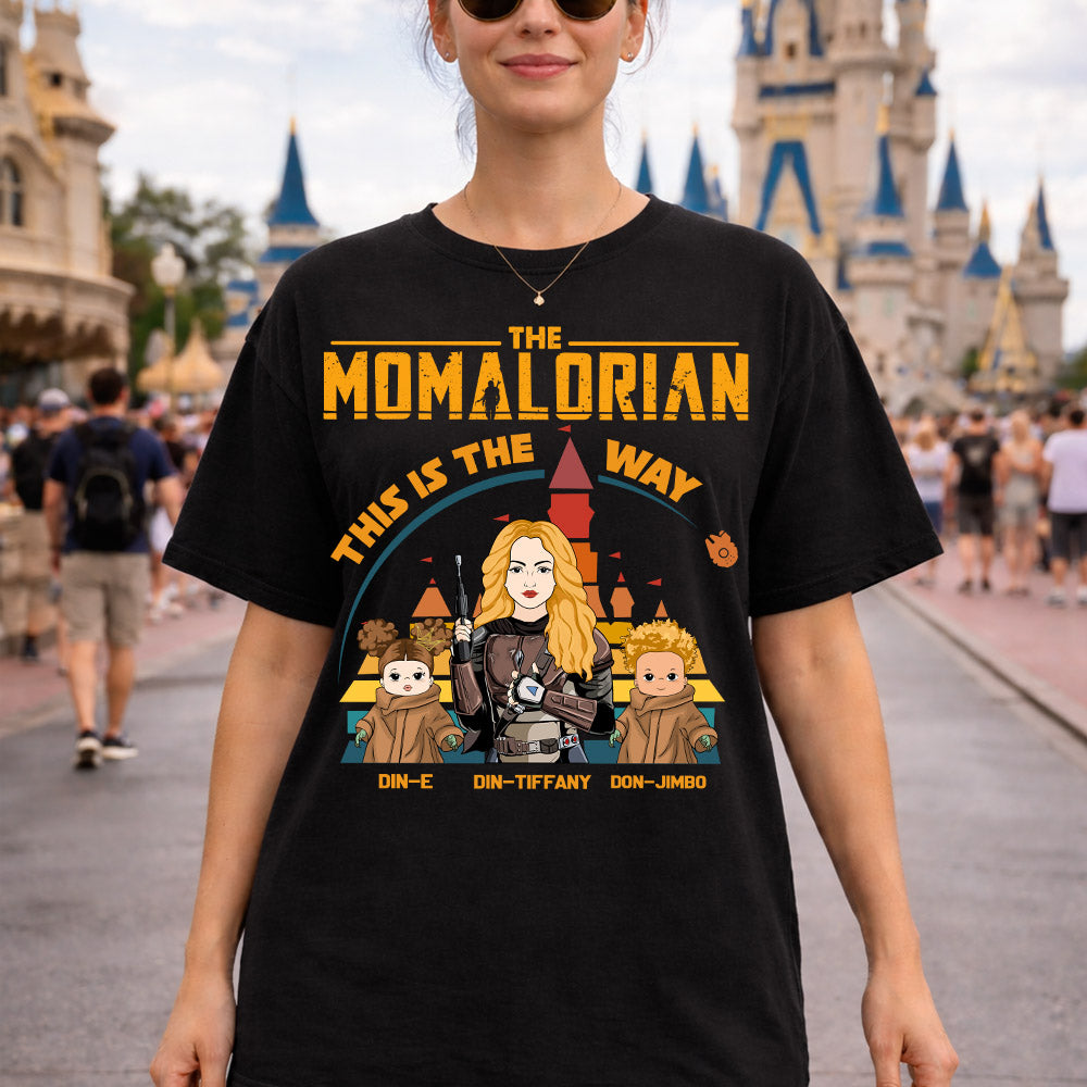 The Momalorian - Personalized Shirt For Mom Dad