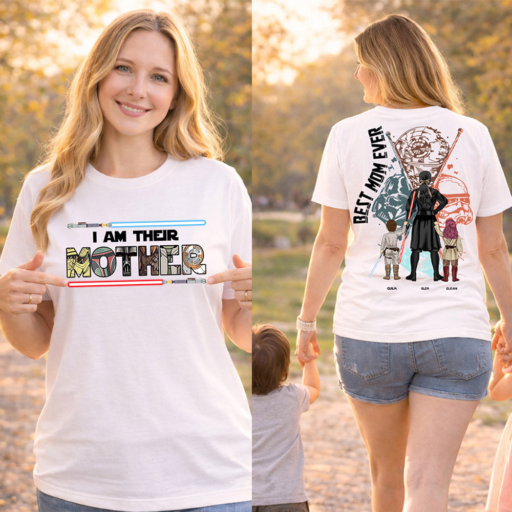 Best Mom Ever - The Momalorian Personalized Shirt Gift For Mom - Custom Mother's Day Gift 2026