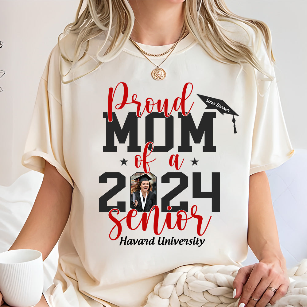 Personalized 2024 Graduation Shirts, Custom Photo For Family Member