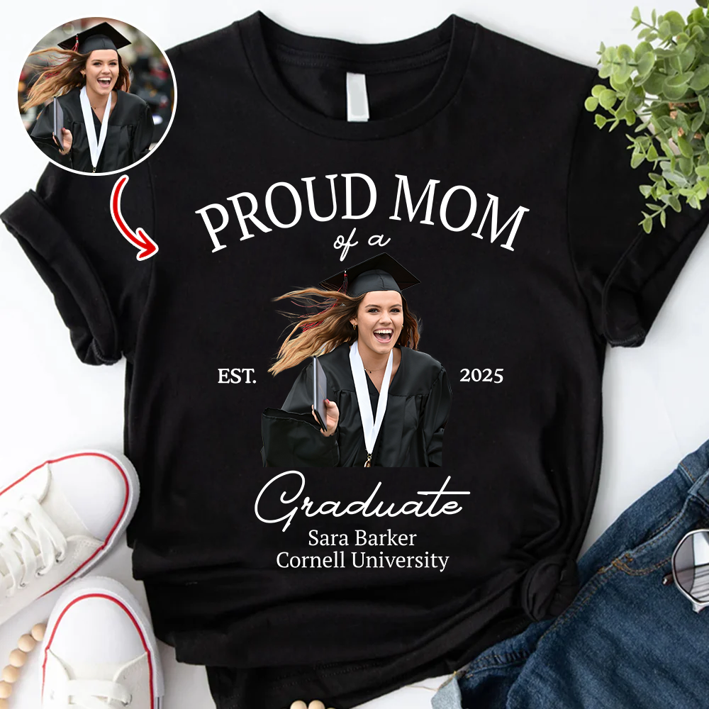 Personalized 2025 Graduation Shirts, Custom Photo For Family Member