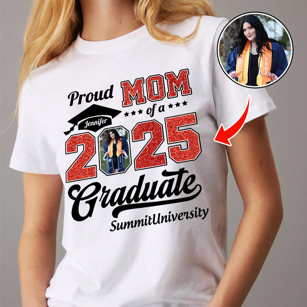Personalized Graduation 2025 Shirts, Proud Family Graduate 2025, Graduate Pictureand Photo Class Of 2025 - YN2103