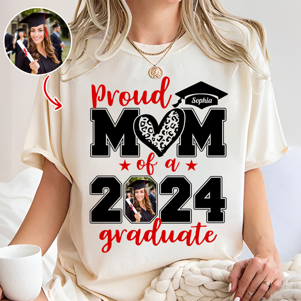 Personalized Graduation Shirts, Custom Photo For Mom Dad - NH0299