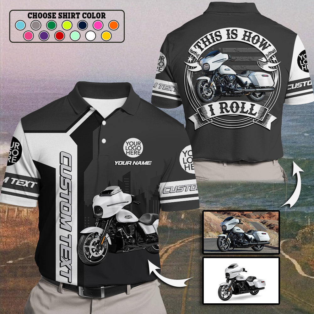 This Is How I Roll - Personalized Upload Vechicle Photo For Biker Shirt A2110