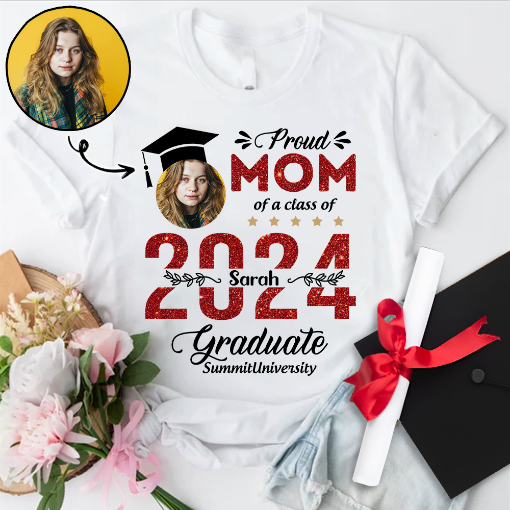 Proud Family Of 2024 Graduation Shirt, Personalized Shirt For Graduation M2204