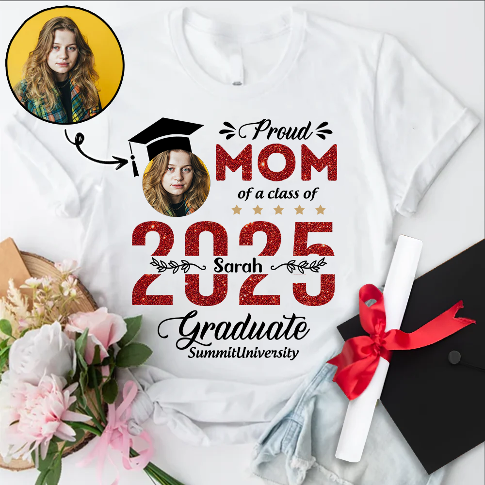 Proud Family Of 2025 Graduation Shirt, Personalized Shirt For Graduation M2204