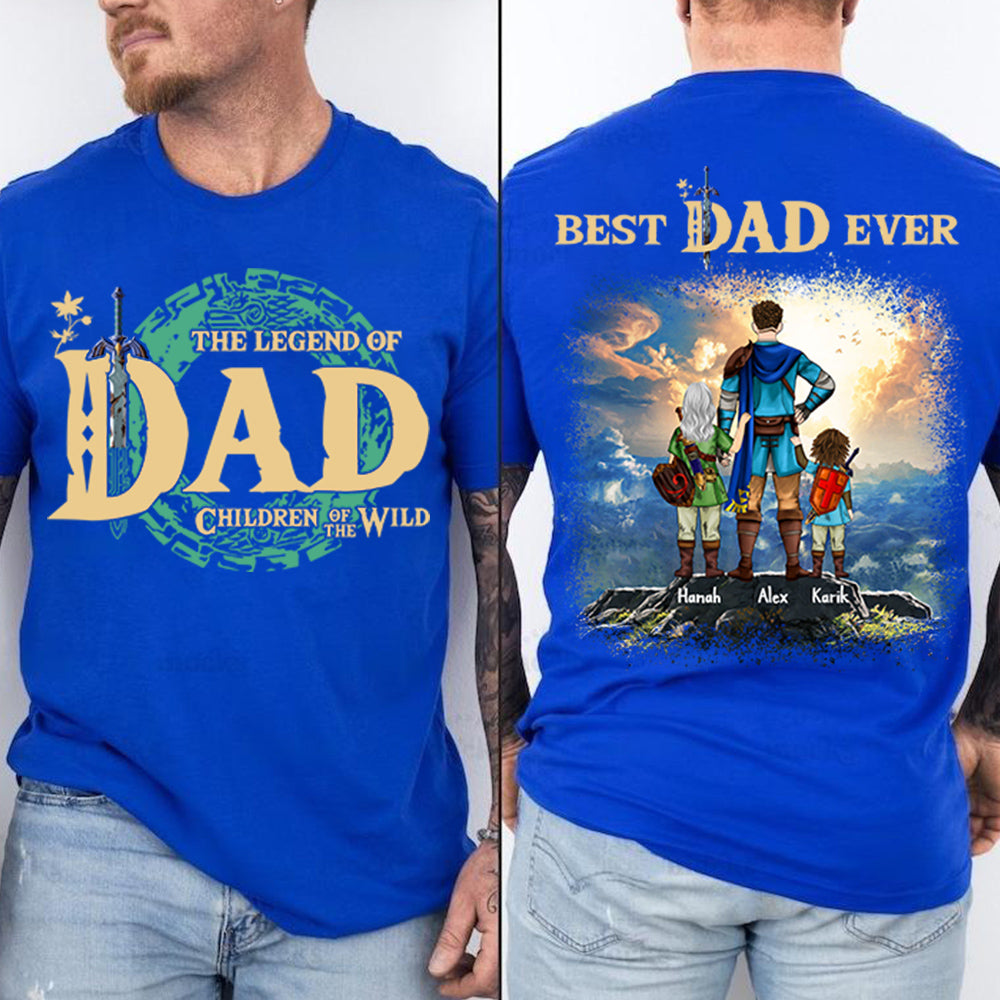 Personalized The Legend Of Dad Zelda Dad Shirt - Father's Day & Birthday Gift For Father