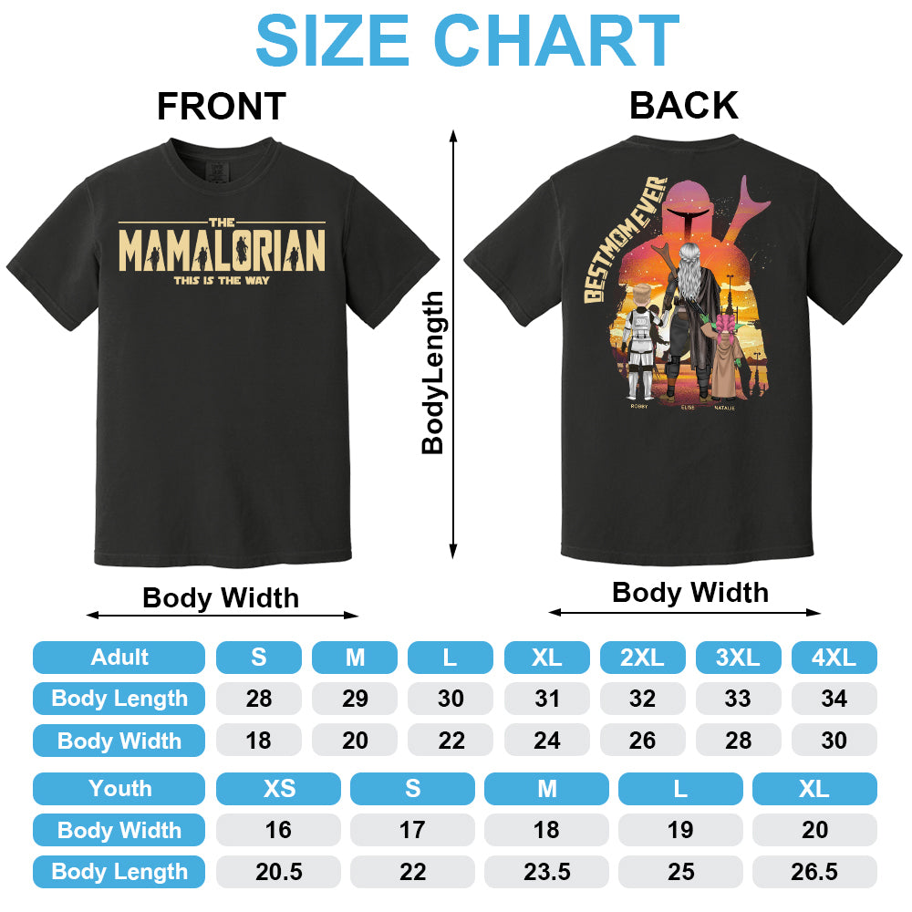 Best Mom Ever - The Momalorian Personalized Shirt Gift For Mom - Custom Mother's Day Gift 2025