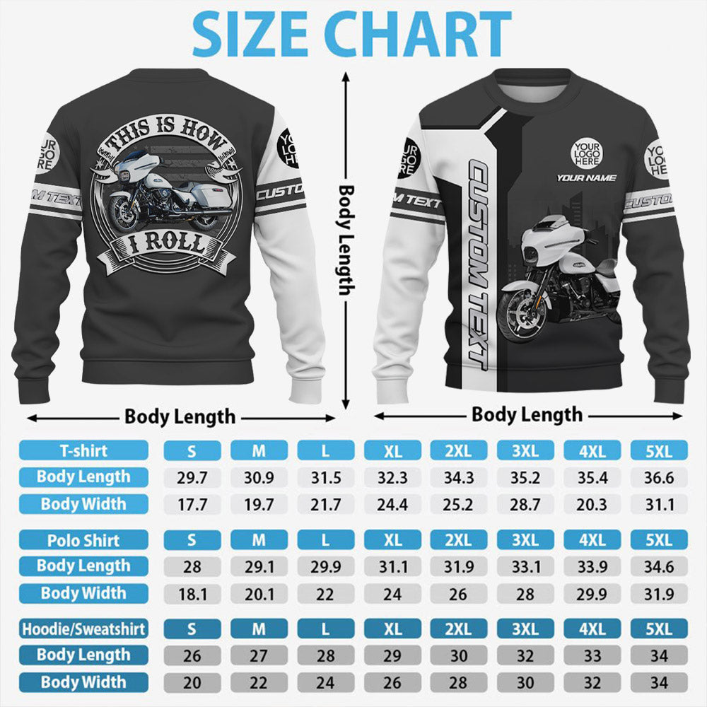 This Is How I Roll - Personalized Upload Vechicle Photo For Biker Shirt A2110